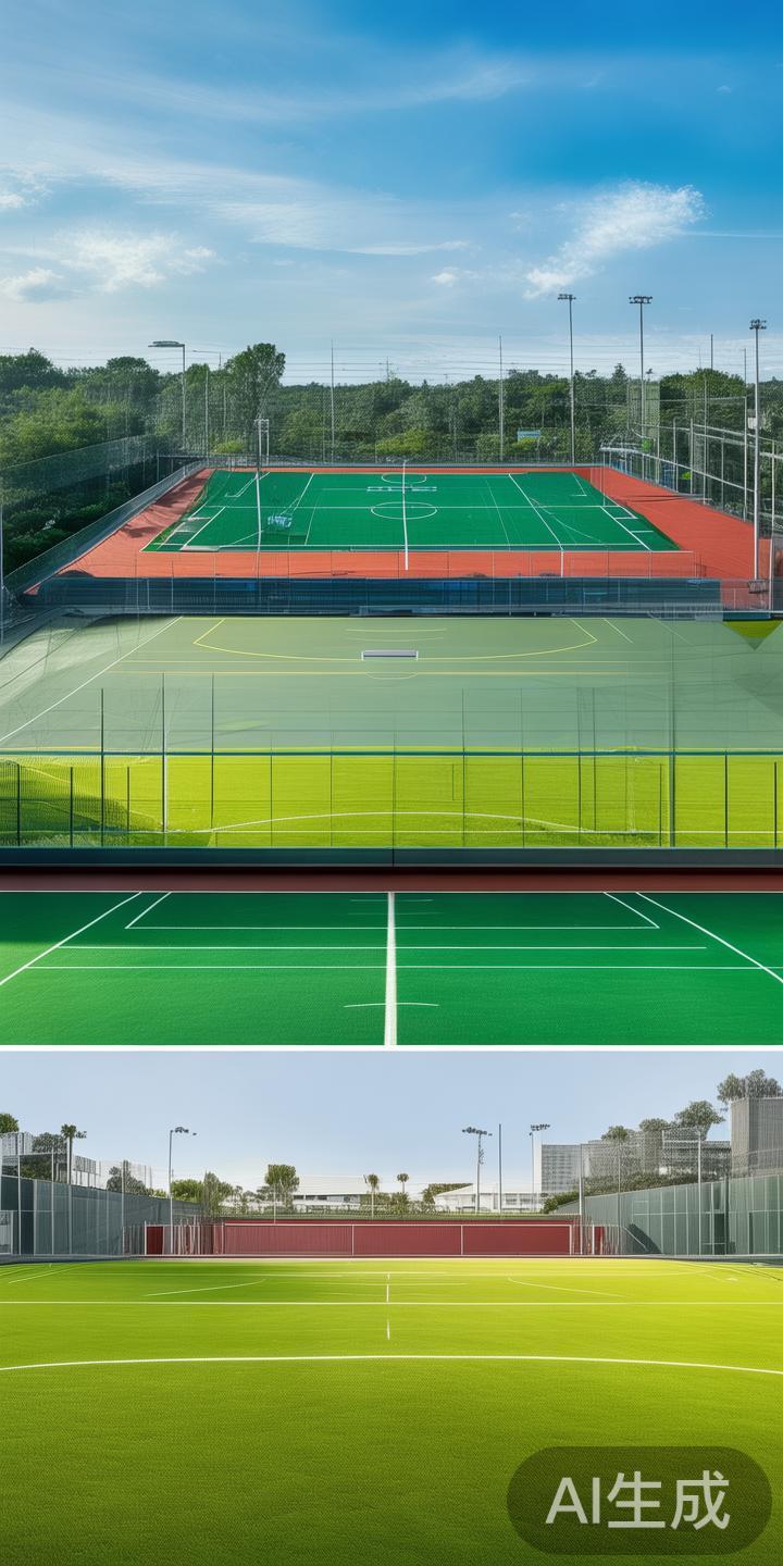 足球、篮球、羽毛球等运动场地一应俱全，满足不同运动